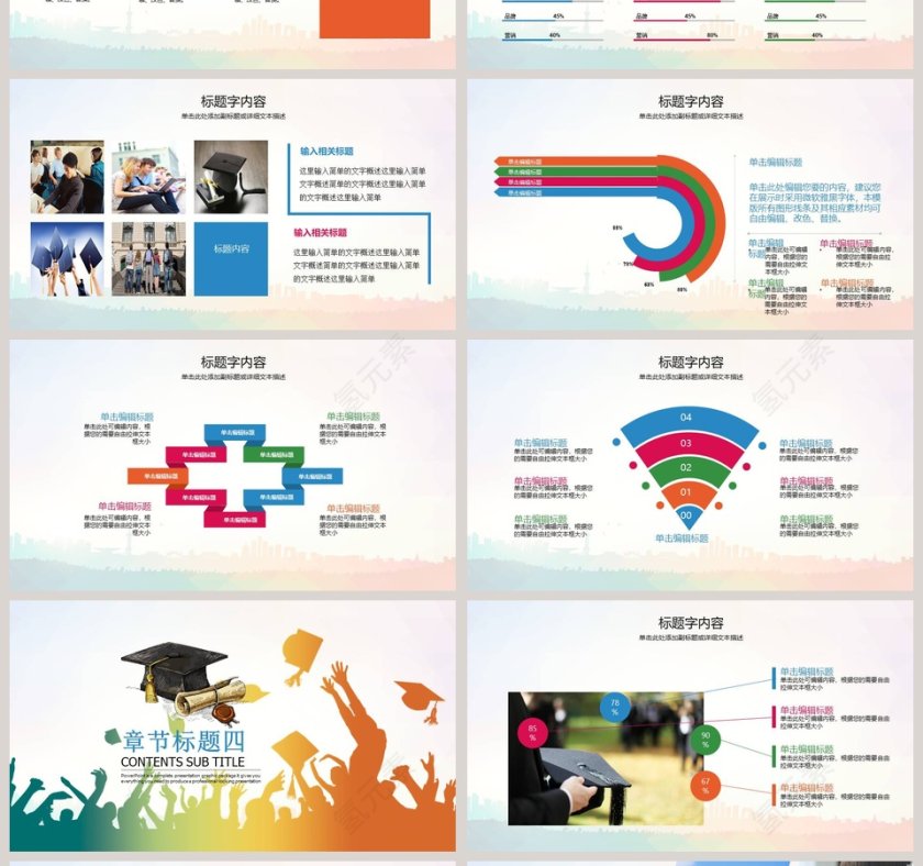 幼儿园毕业典礼毕业展教育培训第4张