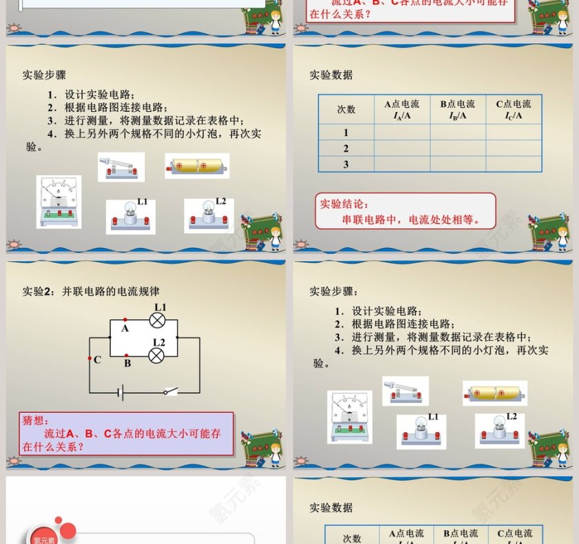 探究串并联电路中的电流教学ppt课件第2张