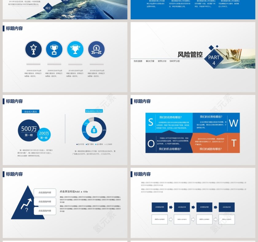 框架完整内容实用严谨专业商业计划书模板第4张