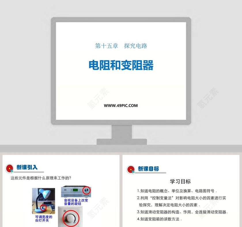 第十五章探究电路-电阻和变阻器教学ppt课件第1张