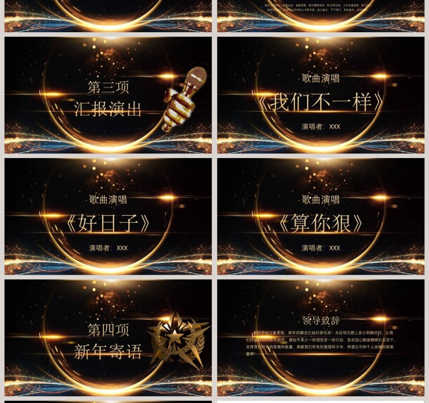 黑色简约大气年终总结誓师大会动态PPT第4张