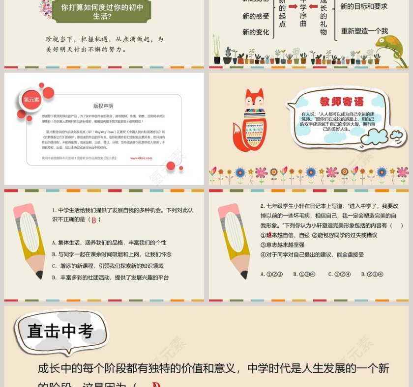 中学序曲-第一课 中学时代教学ppt课件第3张