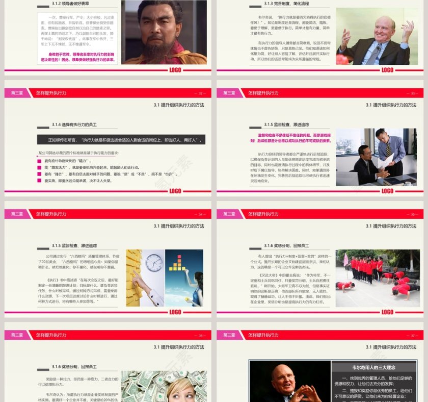 小清新执行力培训ppt模板第6张