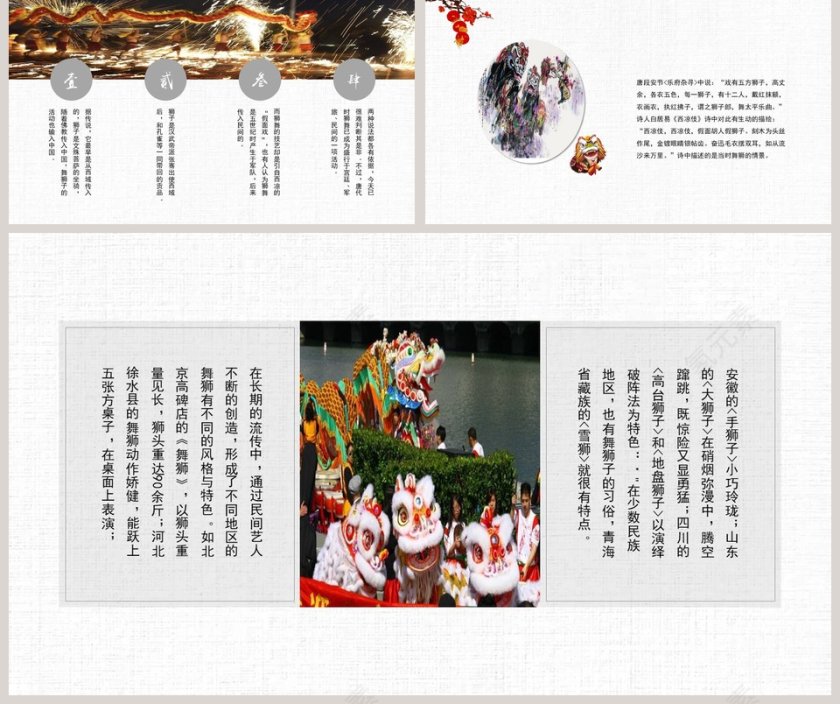 舞龙舞狮PPT 第5张