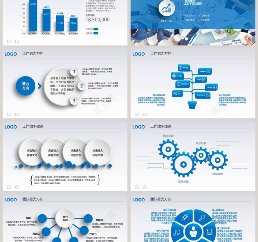 2018商业计划工作总结PPT第6张