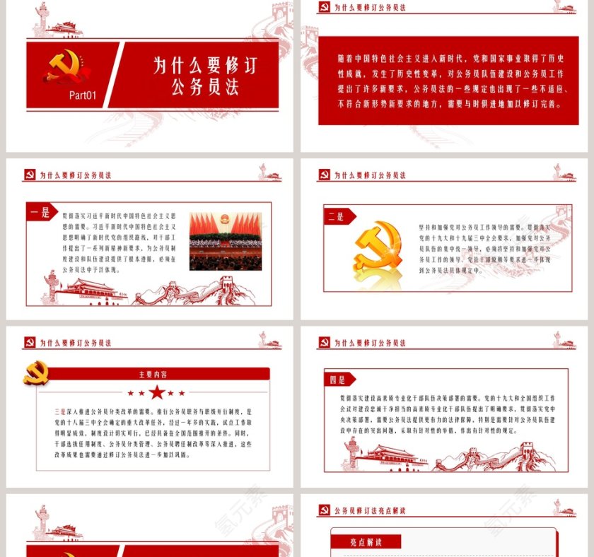 中华人民共和国公务员法学习解读PPT第2张