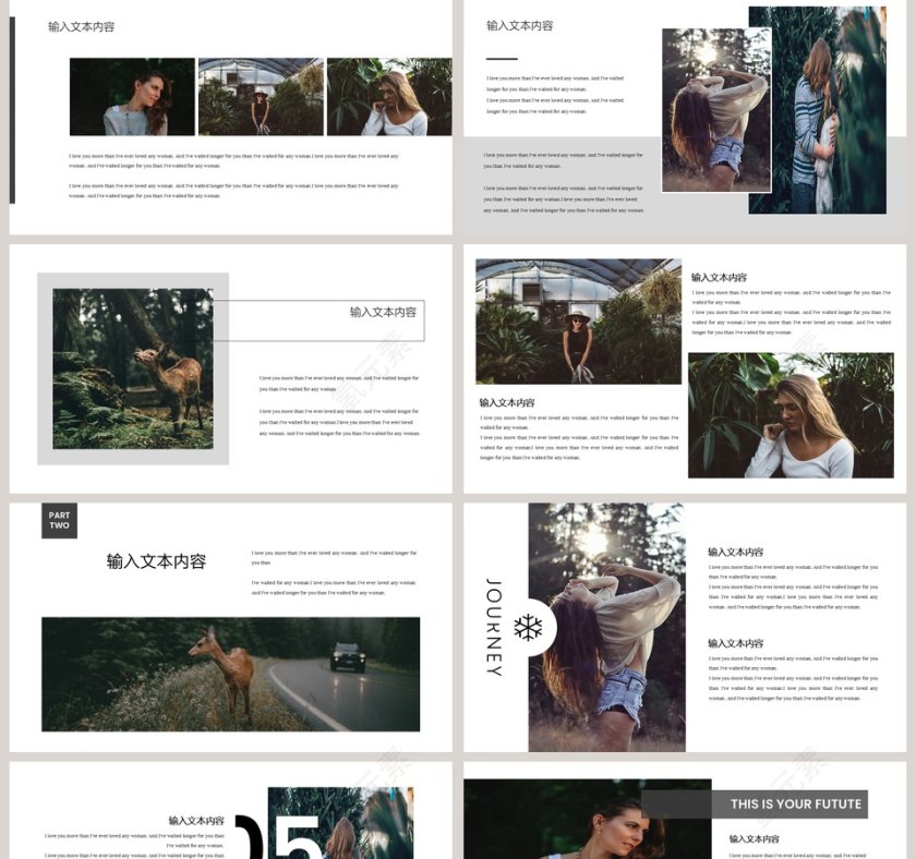 欧美风毕业旅游相册模板第2张