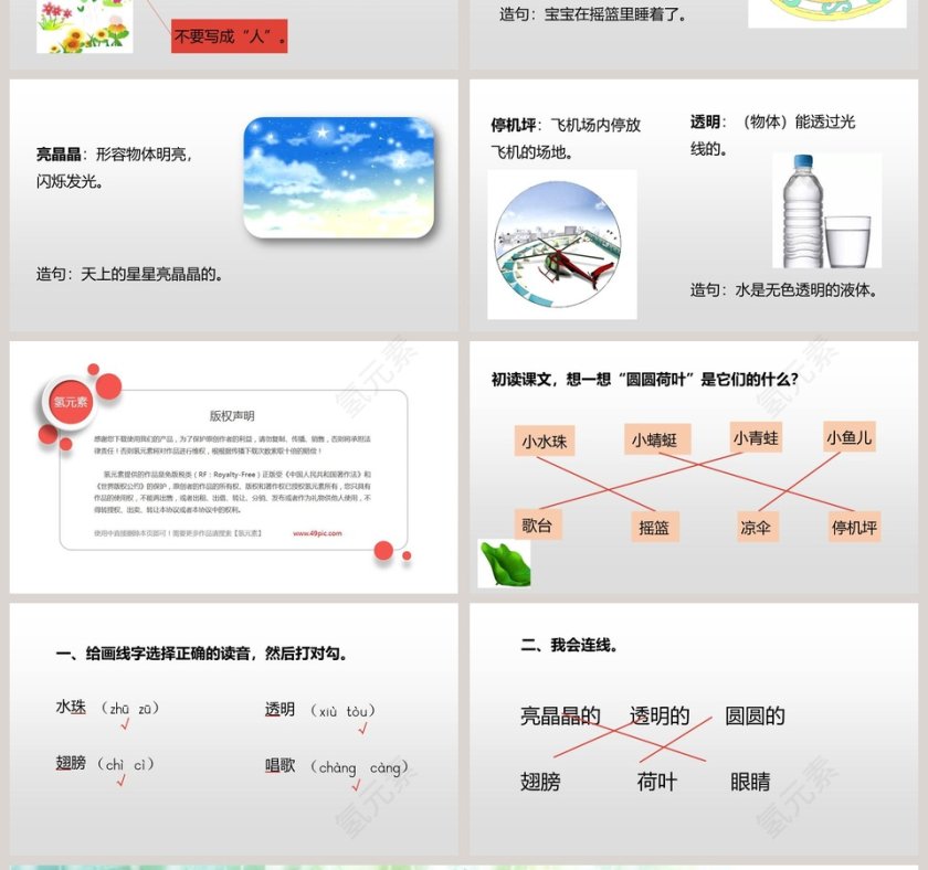 人教部编版一年级语文下册荷叶圆圆语文课件PPT第4张