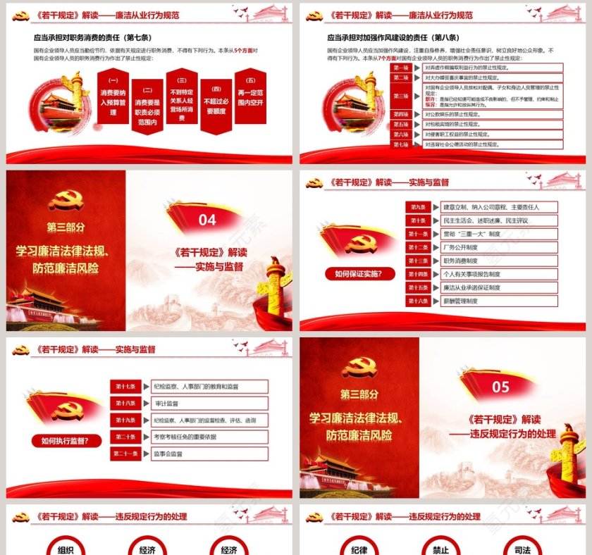 严守党纪国法坚持廉洁从业党政PPT第8张