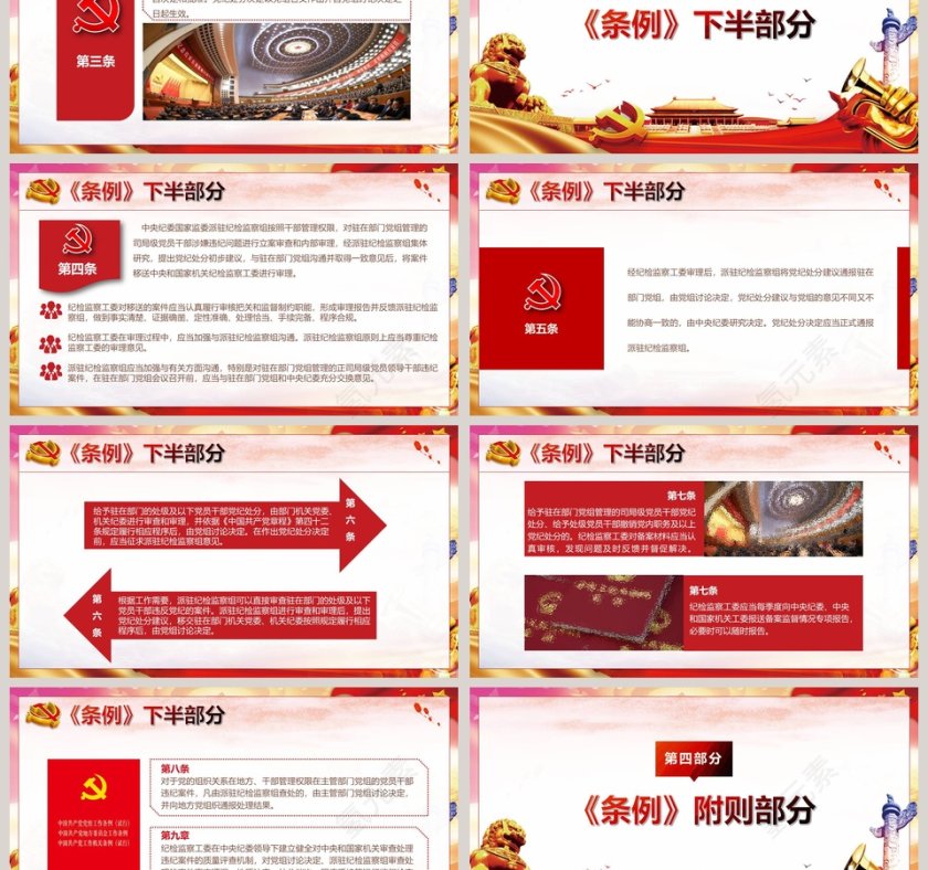 党员处分事项工作程序规定解读PPT模板  第3张