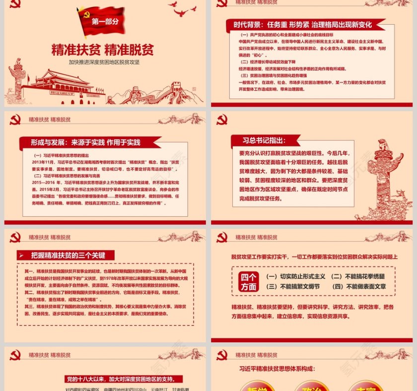 坚决打赢脱贫攻坚战PPT第2张