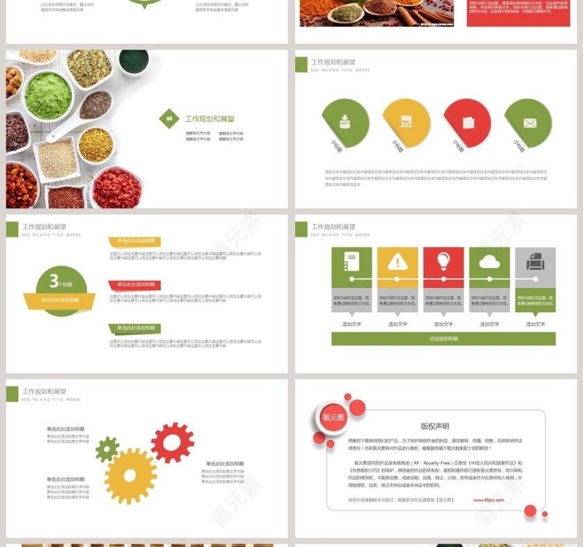 健康食品调料大全PPT模板第4张