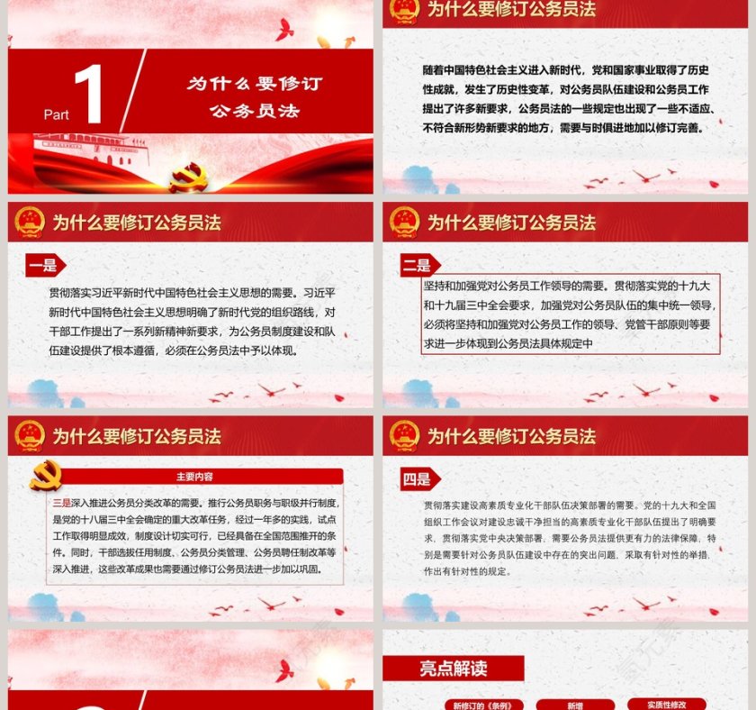 中华人民共和国公务员法学习解读PPT第2张