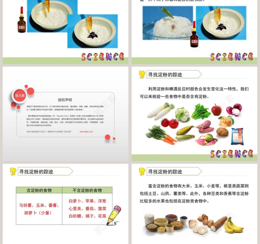 米饭淀粉和碘酒的变化教学ppt课件第3张