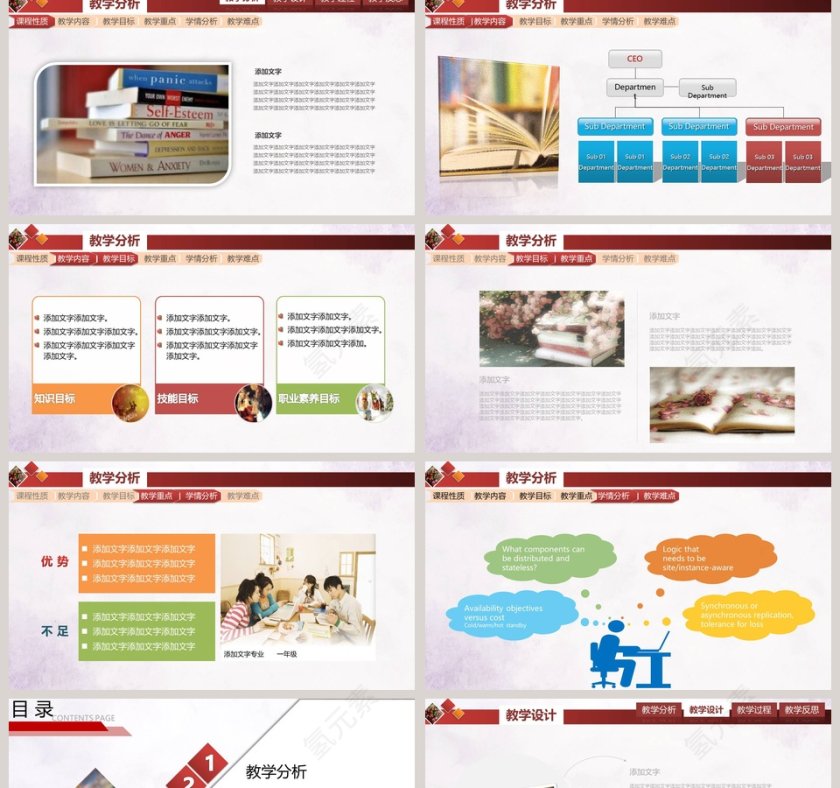 信息化教学课件PPT模板第2张