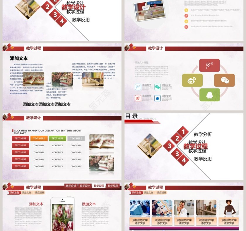 信息化教学课件PPT模板第3张