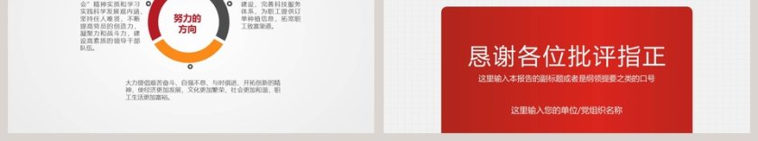 简约大气党政述职述廉报告PPT模板第6张