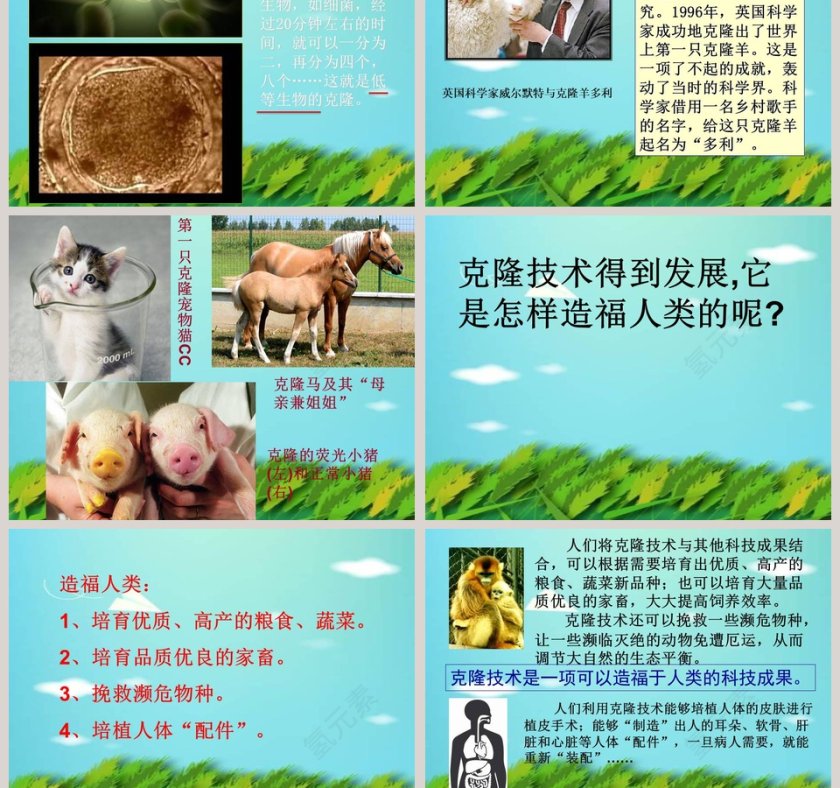 科技发展话克隆教学ppt课件第3张