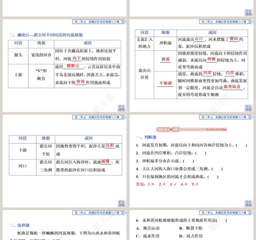 第三节探秘澜沧江-湄公河流域的河流地貌教学ppt课件第2张
