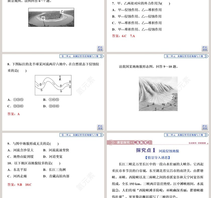 第三节探秘澜沧江-湄公河流域的河流地貌教学ppt课件第3张