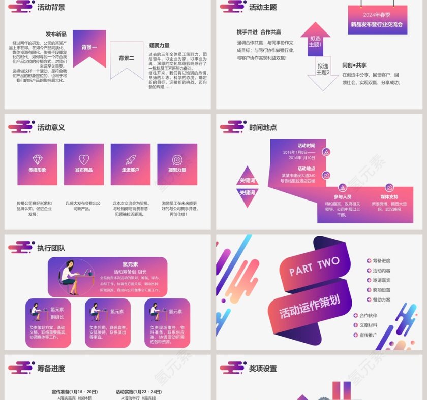 部门活动策划方案PPT第2张