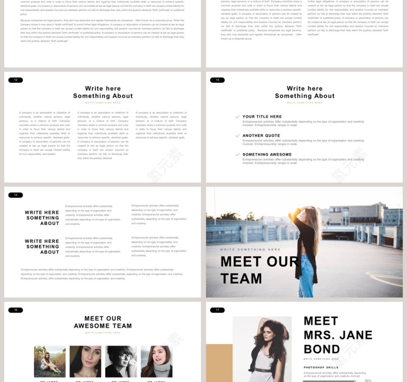 欧美极简PPT商务汇报产品推介通用ppt模板第3张