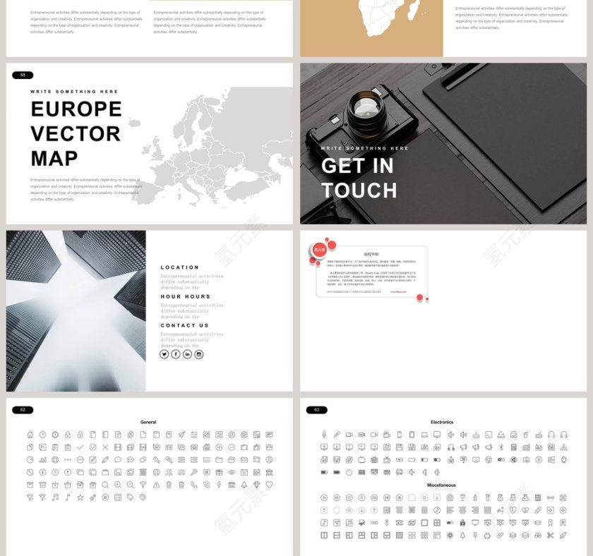 欧美极简PPT商务汇报产品推介通用ppt模板第10张