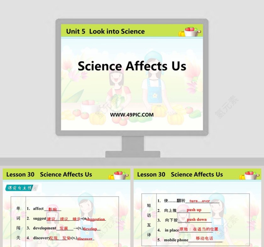 Science Affects Us-Unit 5  Look into Science教学ppt课件第1张