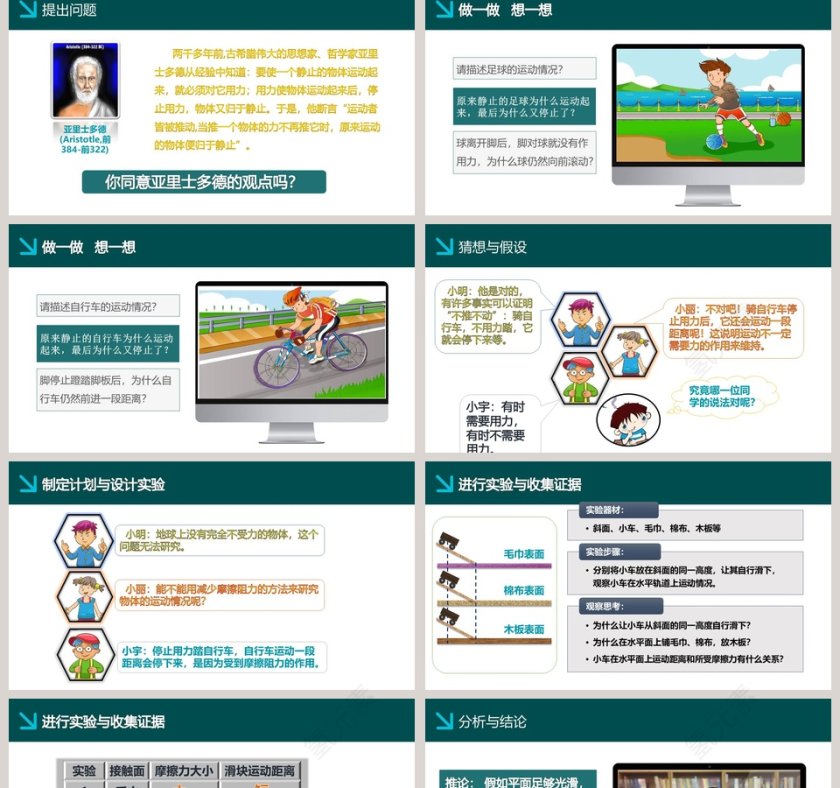 探究物体不受力时怎样运动-第七章 运动和力教学ppt课件第2张