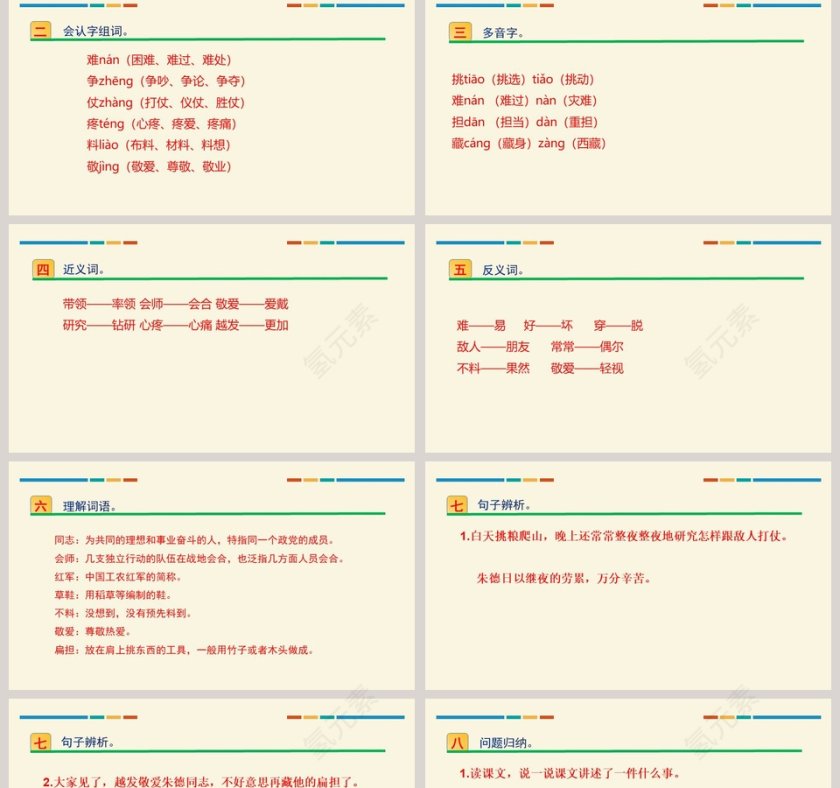 最新人教版部编语文二年级上册朱德的扁担PPT课件第2张