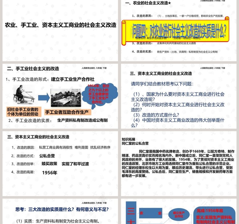 5-三大改造教学ppt课件第2张