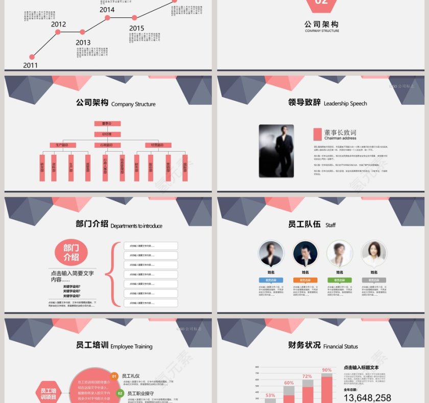 简约清新新员工入职培训课程第3张