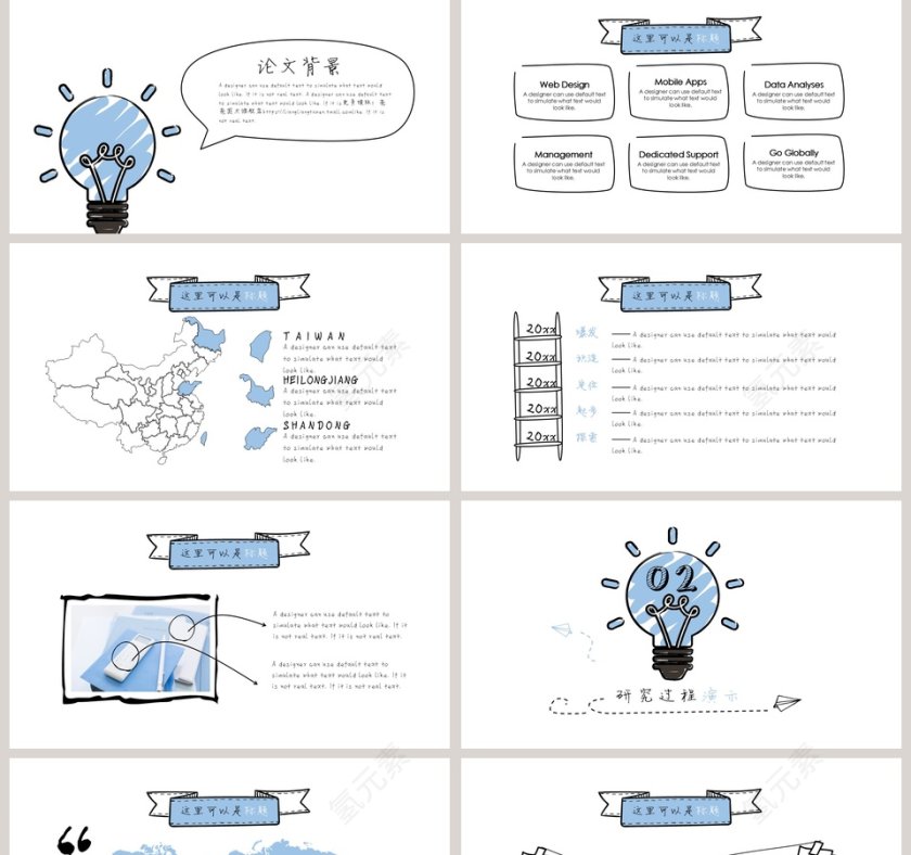 2019毕业论文总结ppt第2张