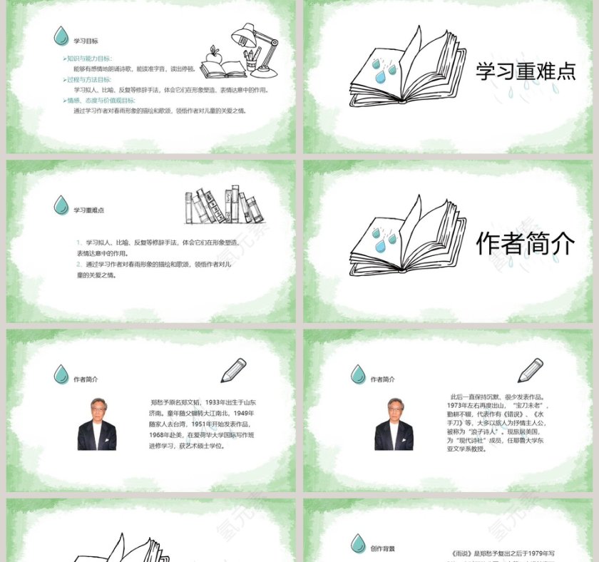 雨说语文教学PPT课件第2张