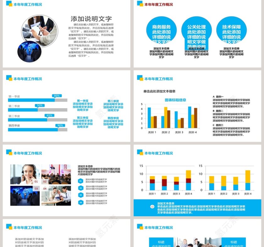 2018年度工作汇报工作总结PPT模板第2张
