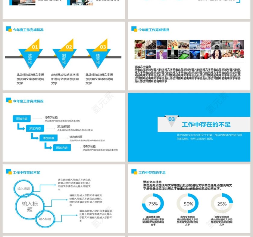 2018年度工作汇报工作总结PPT模板第4张