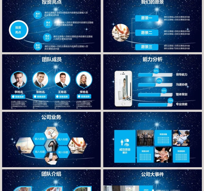 商业融资计划书ppt第2张