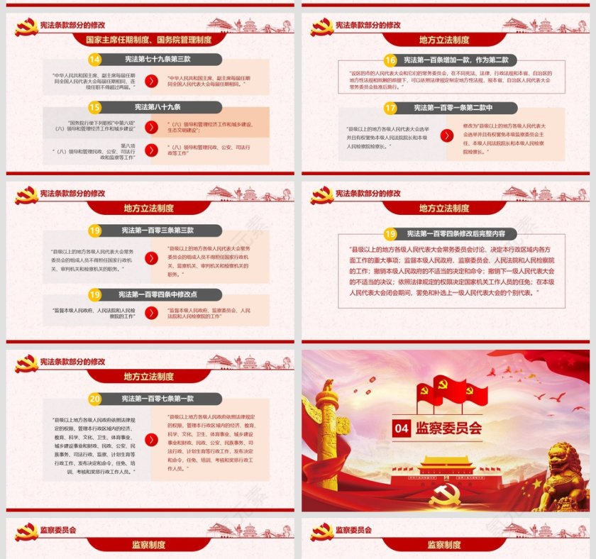 全新2019新宪法学习解读PPT模板第5张