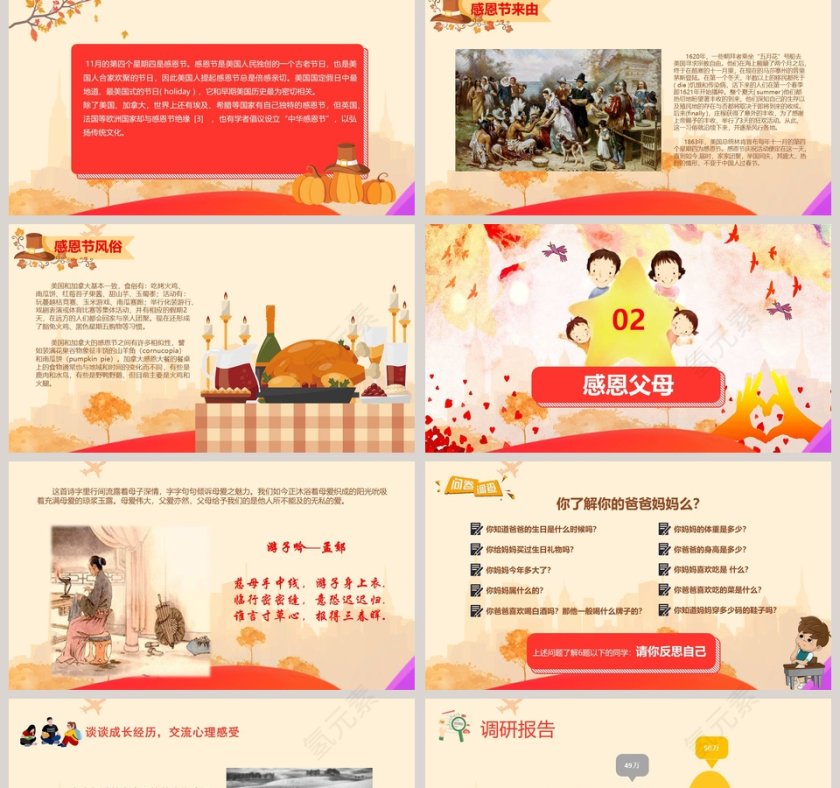 感恩节活动概况活动意义PPT第2张