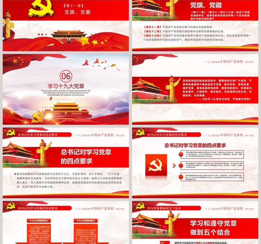 中国共产党章程党章PPT第12张