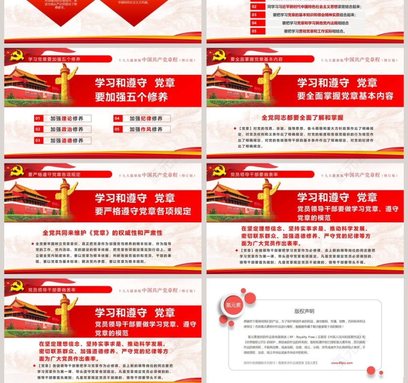 中国共产党章程党章PPT第13张