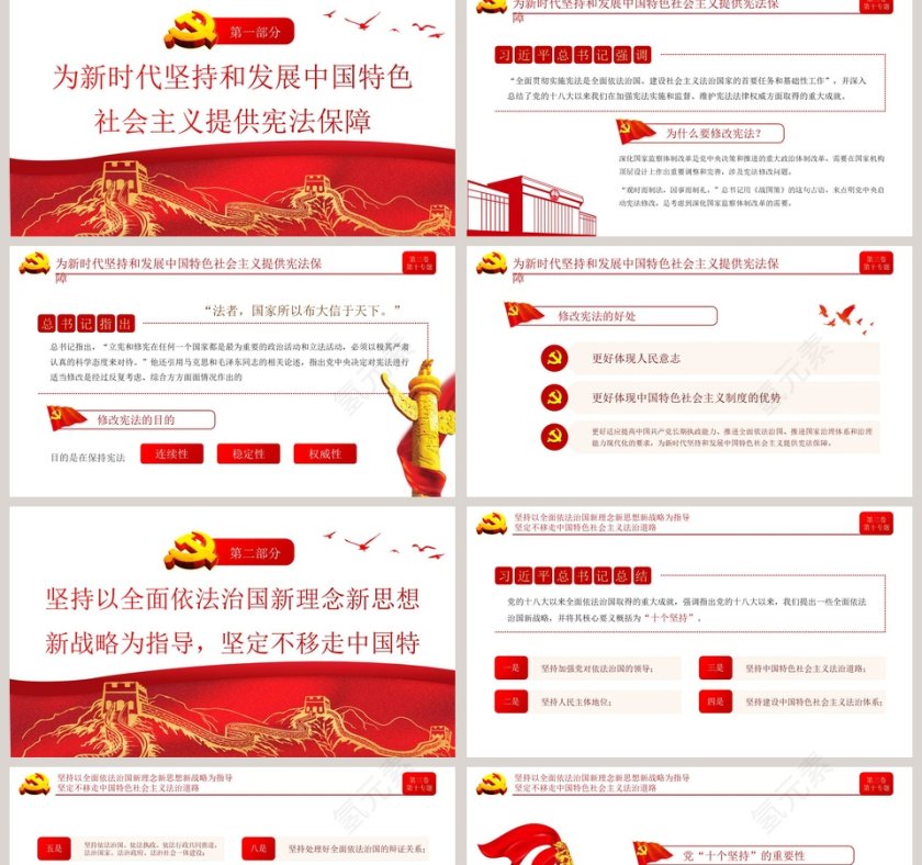 积极发展社会主义民主政治党政专题PPT模板第2张