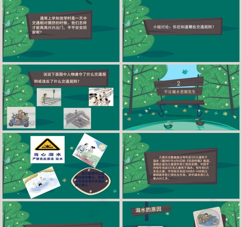 安全记心上-PPT模板设计与应用第2张