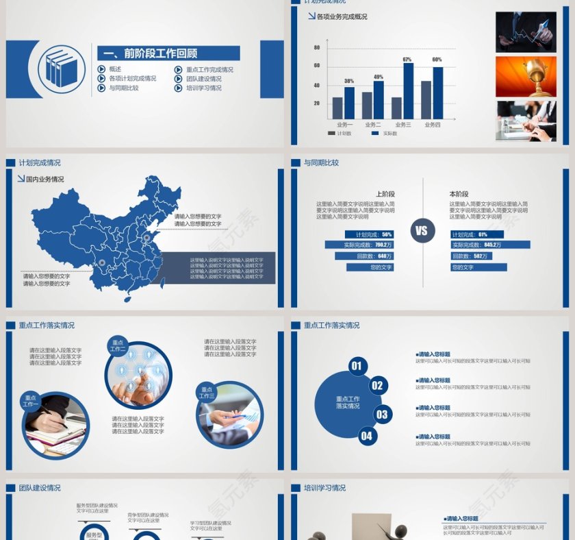 工作汇报暨新阶段工作计划PPT第2张