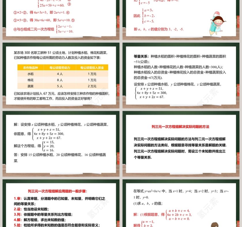 人教版七年级数学下册二元一次方程组PPT课件第3张