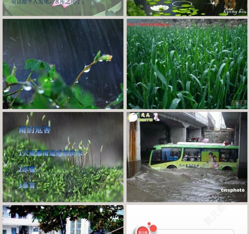 大班科学课件PPT：雨的好处和危险第2张