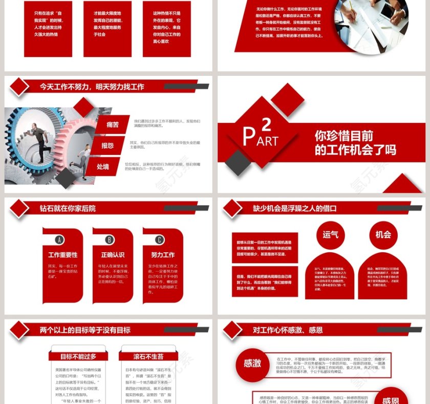 企业员工入职培训你在为谁工作PPT模板第3张