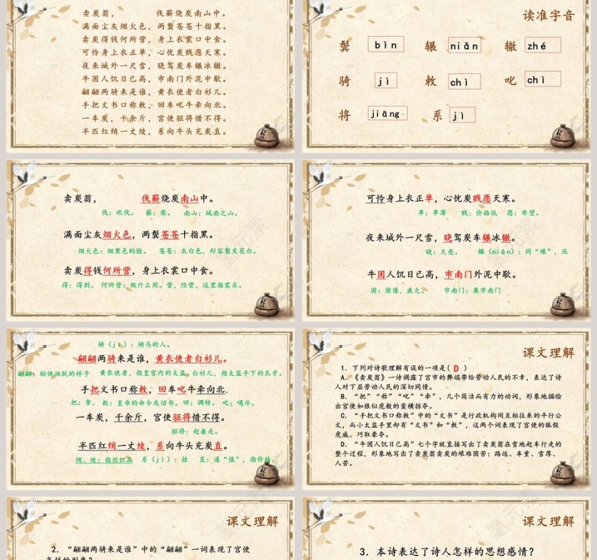 七年级语文课件《二首卖炭翁》PP第2张