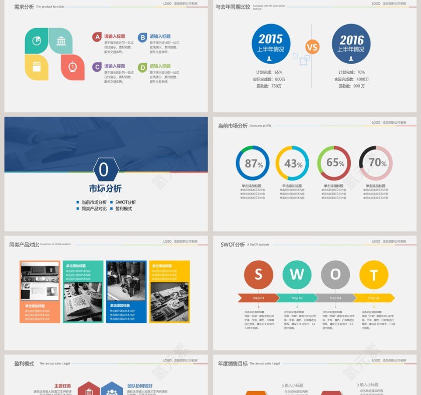 大气企业宣传产品推介PPT第5张