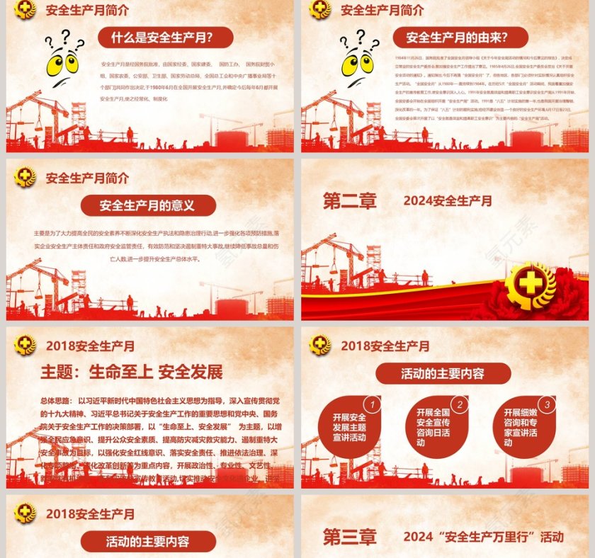 安全生产PPT模板第2张